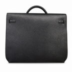 Kelly depeches 36cm Epsom leather 89 Noir black top handcrafted! Counter quality!